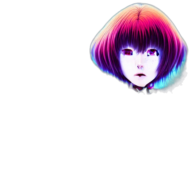 hair, face, mask, robot transparent PNG cut-out