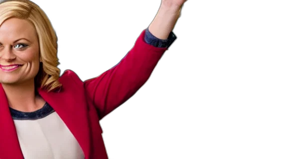 jacket, staff, leslie, knope transparent PNG cut-out