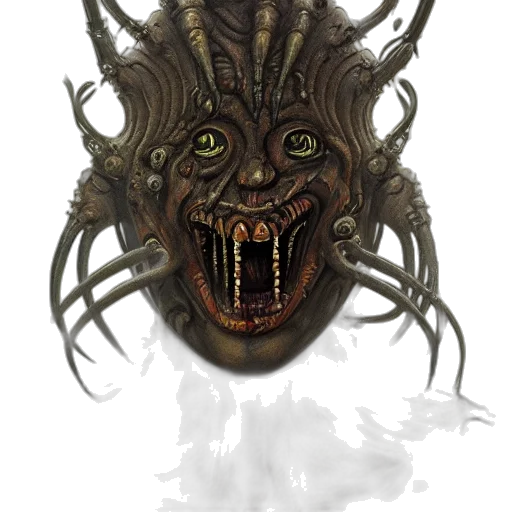 mask, creature, face, crown transparent PNG cut-out