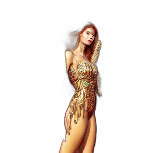 dress, jewelry, fantasy art, photorealistic transparent PNG cut-out