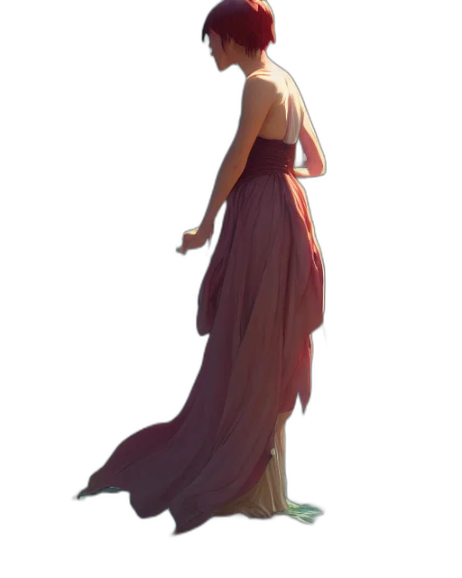 dress, staff, crown, face transparent PNG cut-out