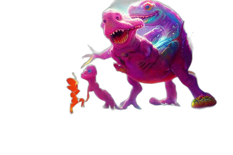 creature, dragon, animal, robot transparent PNG cut-out
