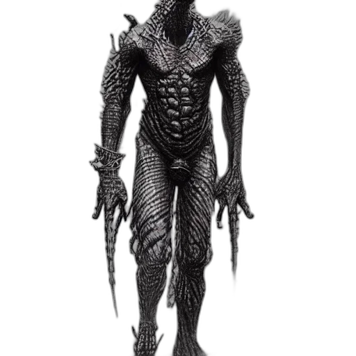 creature, staff, robot, dragon transparent PNG cut-out