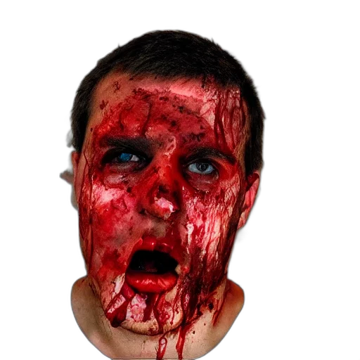 face, mask, creature, staff transparent PNG cut-out