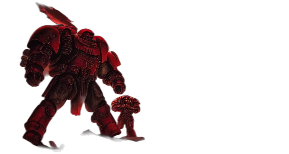 robot, concept art, 3d render, red transparent PNG cut-out