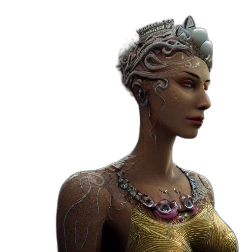 crown, jewelry, 3d render, concept art transparent PNG cut-out