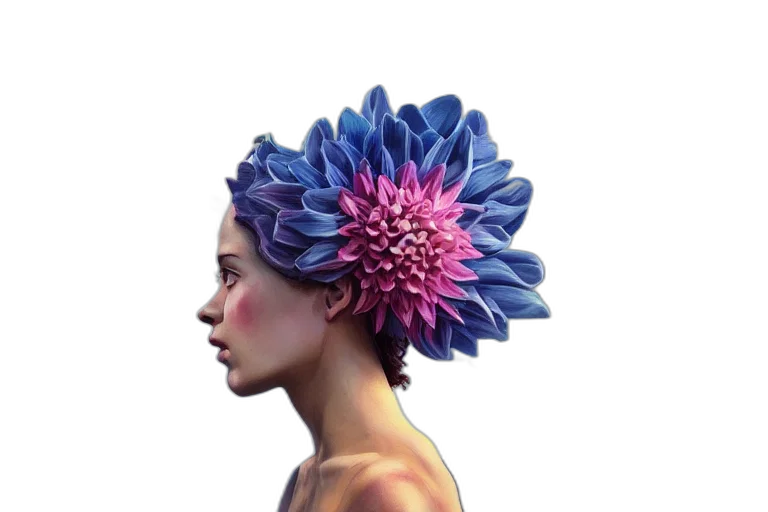 crown, flower, hat, hair transparent PNG cut-out