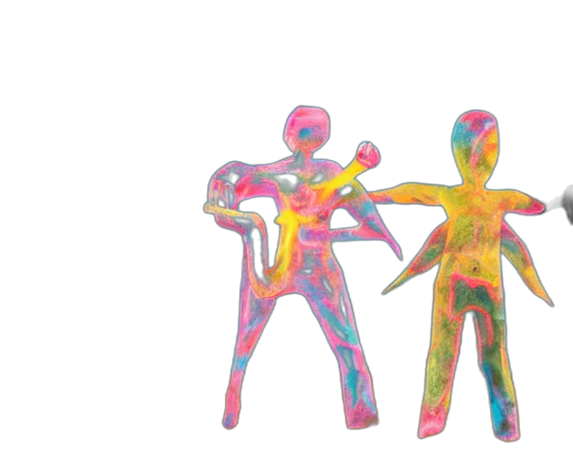 3d render, concept art, watercolor, outer space transparent PNG cut-out