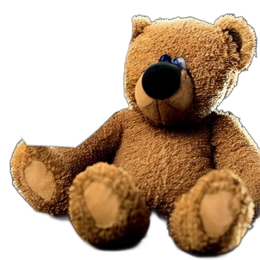 staff, 3d render, photorealistic, teddy transparent PNG cut-out