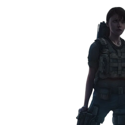 weapon, jacket, concept art, cyberpunk transparent PNG cut-out