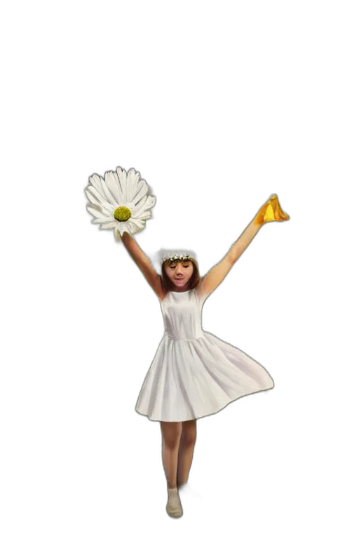 dress, flower, crown, hat transparent PNG cut-out