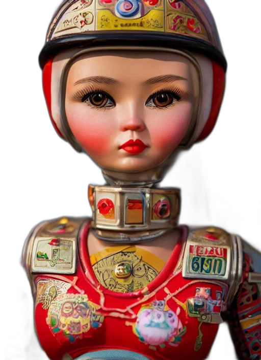 robot, face, mask, 3d render transparent PNG cut-out