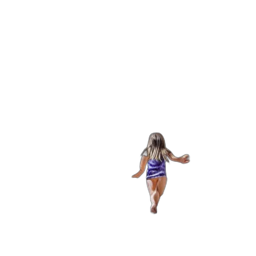 dress, shoes, hair, creature transparent PNG cut-out