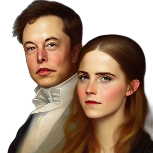 face, oil painting, photorealistic, concept art transparent PNG cut-out