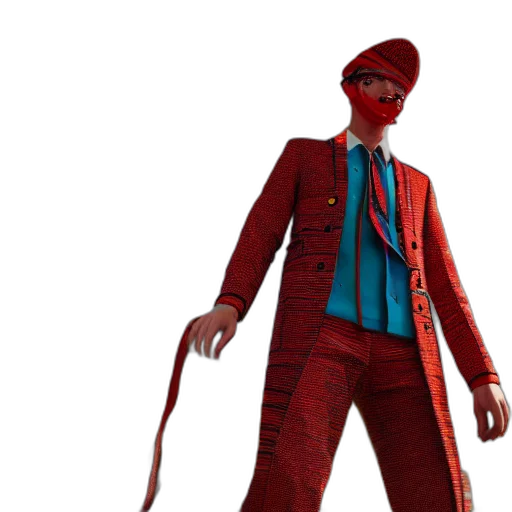 staff, jacket, mask, creature transparent PNG cut-out
