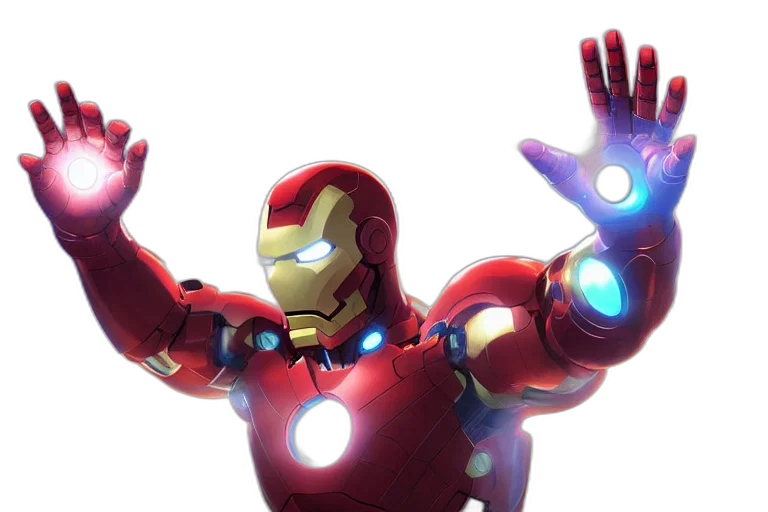 robot, 3d render, concept art, comic book art transparent PNG cut-out
