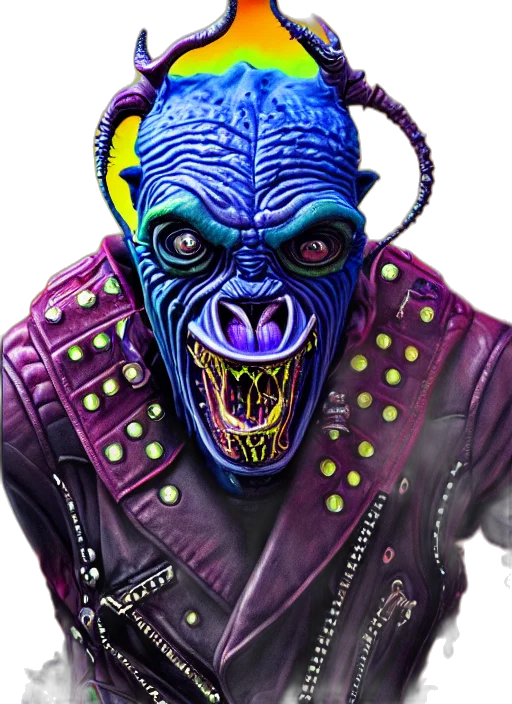 mask, creature, face, jacket transparent PNG cut-out