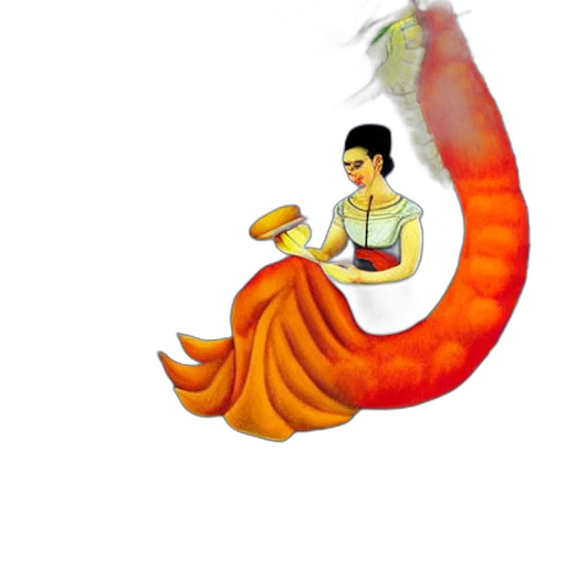 dragon, staff, food, creature transparent PNG cut-out