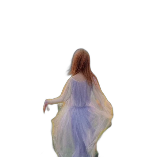 dress, creature, hair, robot transparent PNG cut-out