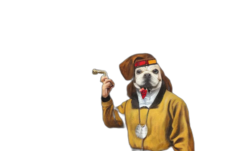 staff, animal, jacket, weapon transparent PNG cut-out