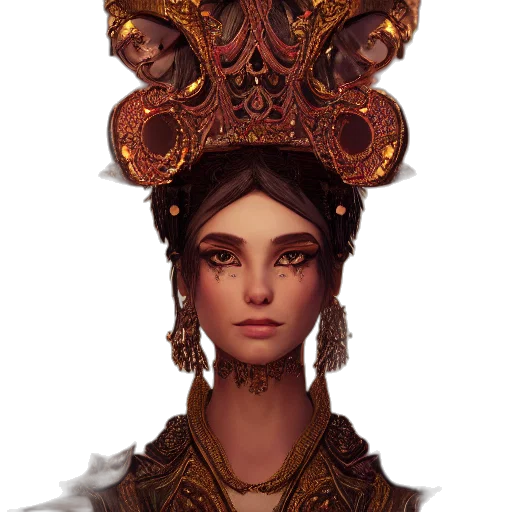 crown, face, mask, staff transparent PNG cut-out