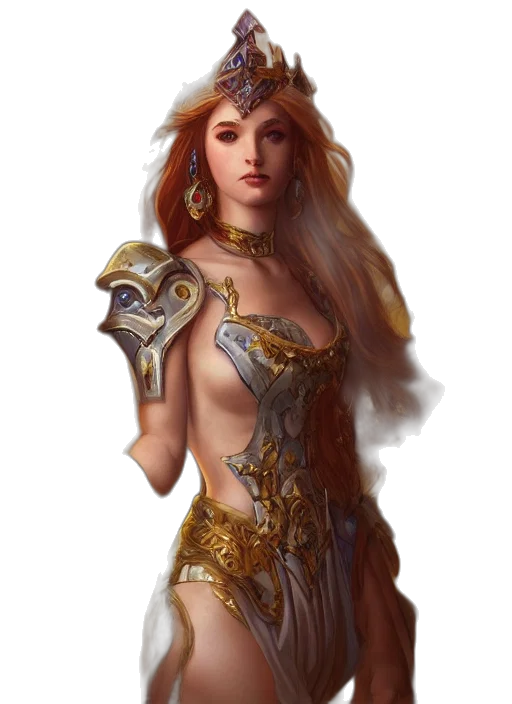 dress, jewelry, fantasy art, concept art transparent PNG cut-out