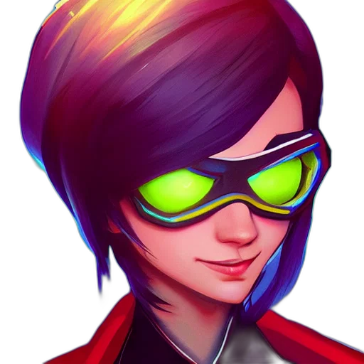 face, staff, jacket, cyberpunk transparent PNG cut-out