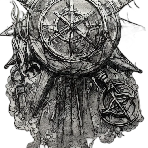 crown, staff, mask, sword transparent PNG cut-out