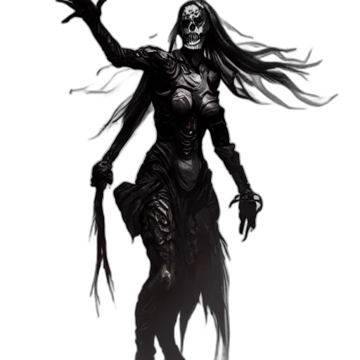 creature, staff, mask, concept art transparent PNG cut-out