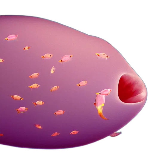 food, animal, 3d render, concept art transparent PNG cut-out