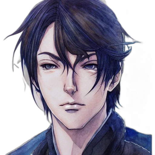 face, staff, jacket, watercolor transparent PNG cut-out