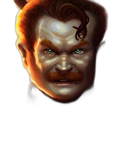 face, mask, staff, creature transparent PNG cut-out