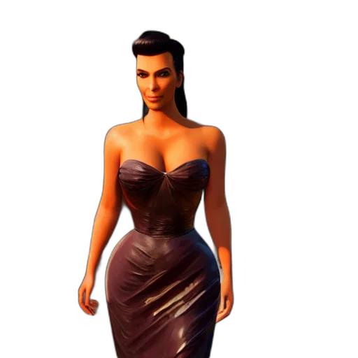 dress, 3d render, concept art, photorealistic transparent PNG cut-out