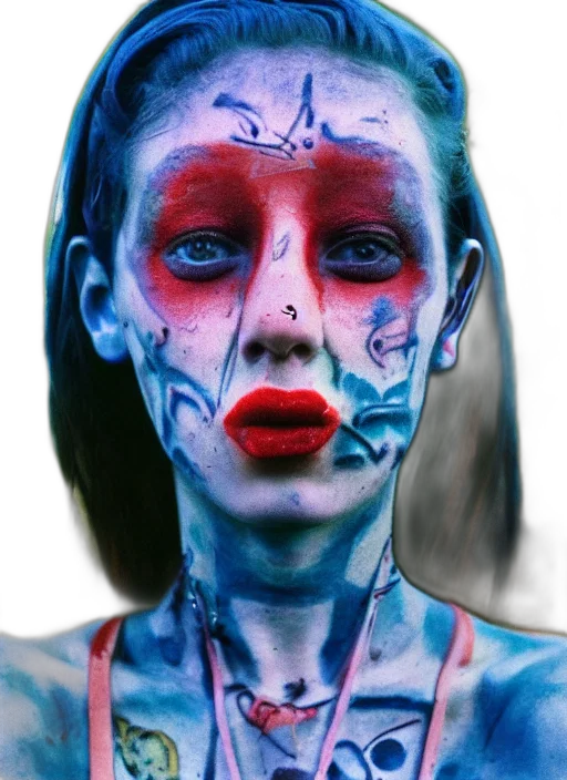 face, mask, robot, creature transparent PNG cut-out