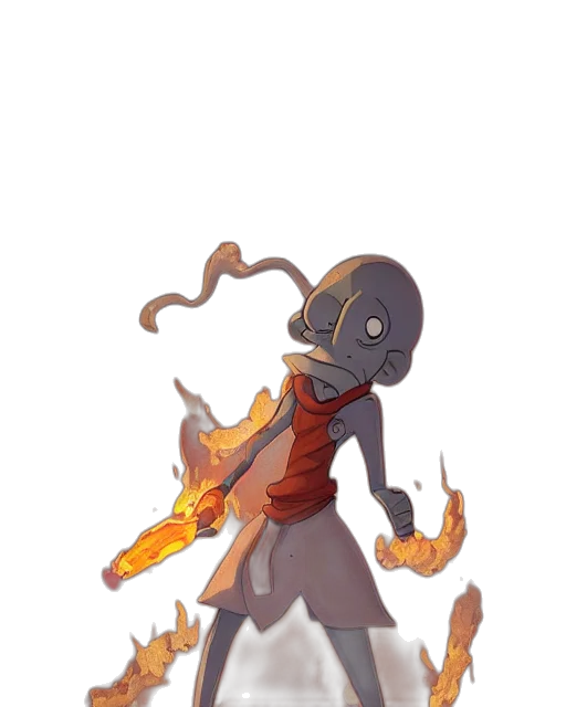 mask, staff, creature, weapon transparent PNG cut-out