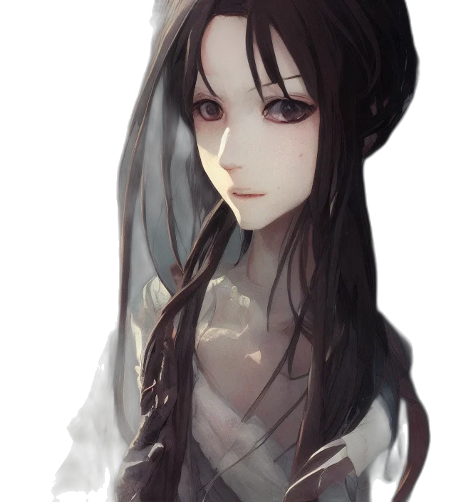 face, mask, dress, staff transparent PNG cut-out