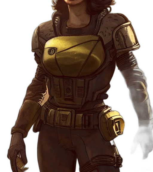 jacket, staff, face, concept art transparent PNG cut-out