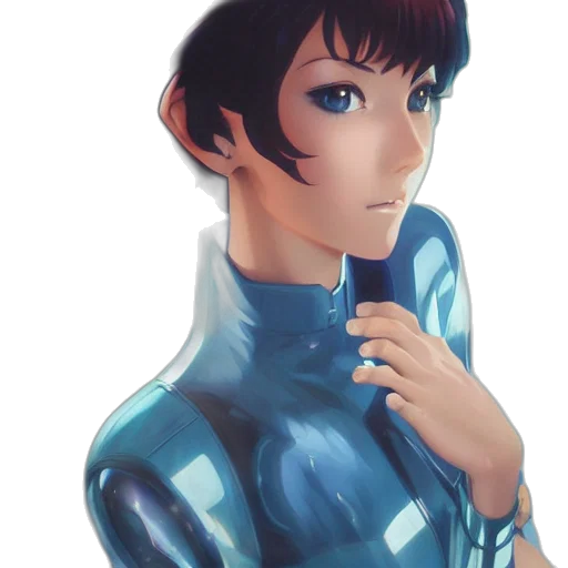 robot, face, jacket, creature transparent PNG cut-out