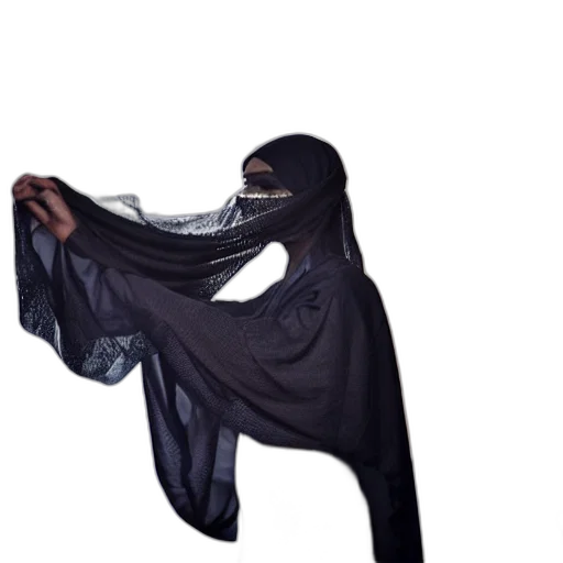 dress, mask, jacket, creature transparent PNG cut-out
