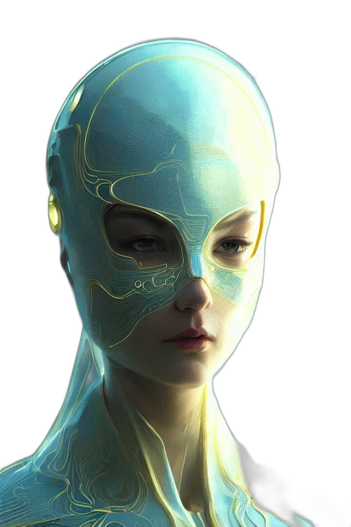 mask, face, robot, creature transparent PNG cut-out