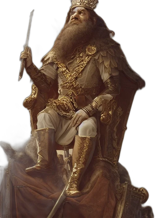sword, crown, staff, dragon transparent PNG cut-out