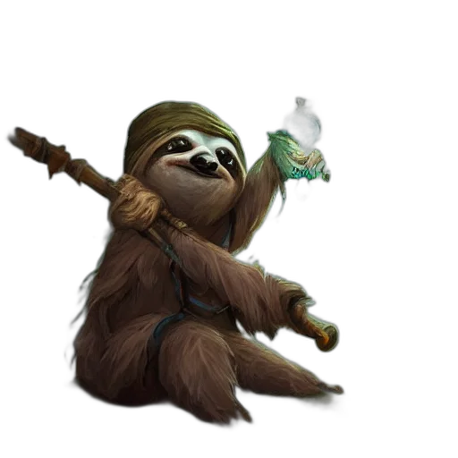 staff, animal, creature, concept art transparent PNG cut-out