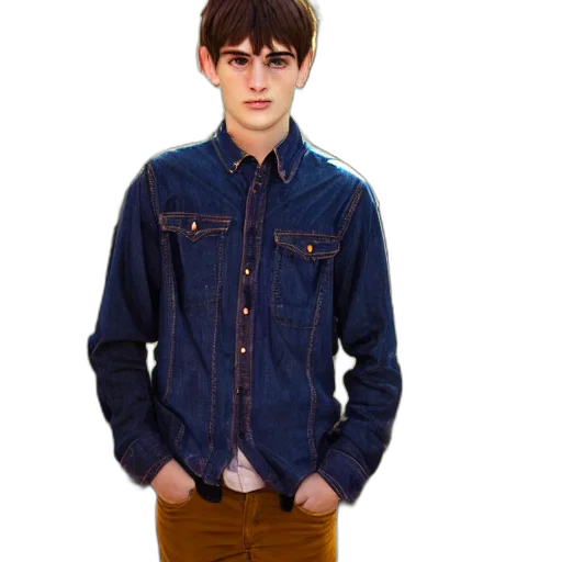 jacket, photorealistic, 3d render, cartoon transparent PNG cut-out