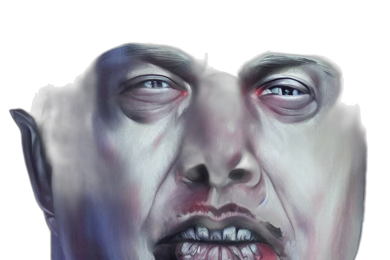 face, mask, photorealistic, watercolor transparent PNG cut-out