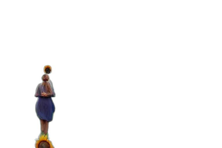 dress, staff, umbrella, robot transparent PNG cut-out