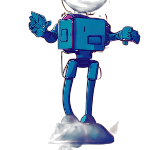 robot, staff, creature, concept art transparent PNG cut-out