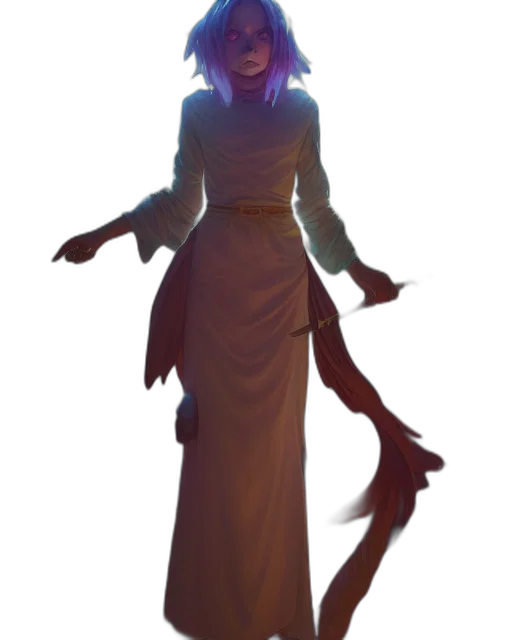 staff, dress, creature, concept art transparent PNG cut-out