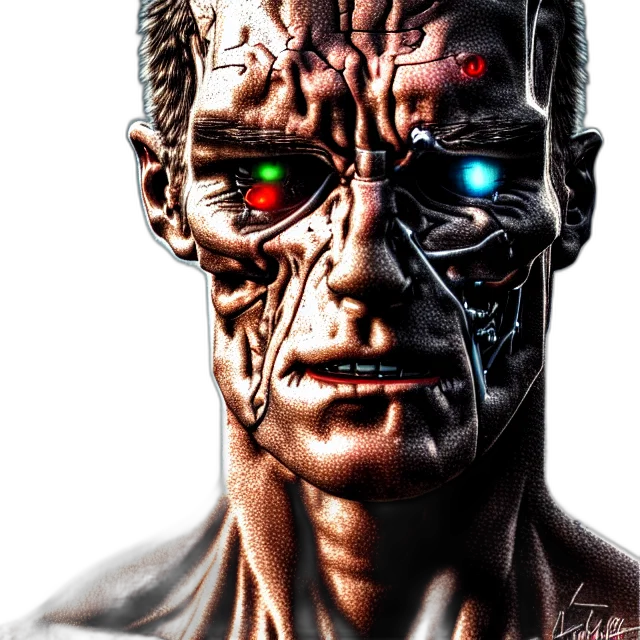 robot, face, mask, creature transparent PNG cut-out