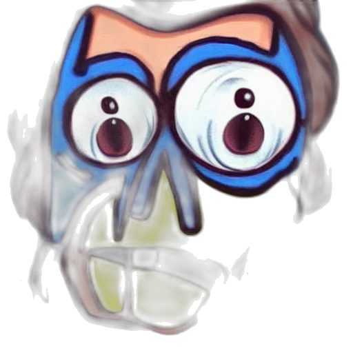 mask, face, concept art, cartoon transparent PNG cut-out