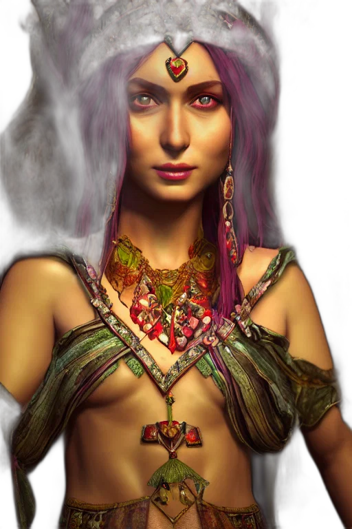 jewelry, face, staff, fantasy art transparent PNG cut-out